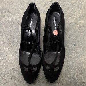 Sigerson Morrison Black Suede Heels